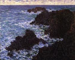 Claude Monet The Rocks of Belle -Ile Norge oil painting art